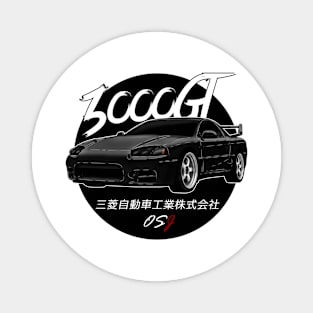 JDM 3000GT Gray Black Sun Edition Magnet